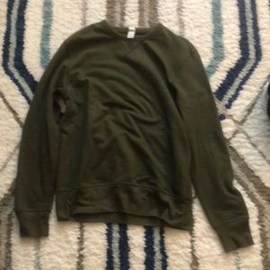 All green crewneck